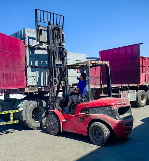 Dự án dây chuyền sản xuất gạch tự cách nhiệt đồng nhất phiên bản đơn giản cho khách hàng Aksu