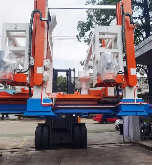 Dự án gạch tự cách nhiệt EPS hạt đồng nhất của khách hàng ở Bole, Tân Cương