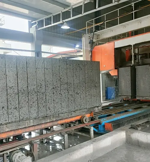 Dự án dây chuyền sản xuất gạch bê tông bọt không nung của khách hàng tại Liêu Ninh