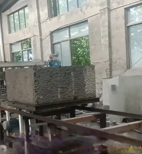Dự án nâng cấp hệ thống cắt của dây chuyền sản xuất gạch khối vuông cho khách hàng tại Bazhou, Tân Cương