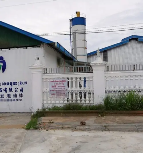 Dự án thiết bị sản xuất gạch bọt xi măng tự động hoàn toàn tại Campuchia